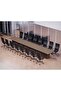 Advanced Conference Table for Office, Office Meeting Table, Room Table-Truffle Davos Oak, 600CM