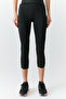 Lydia Women's Slit Detailed Soft Black Leggings - 3