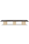 Project 7 Rec 480 16 Square Modular Conference Office Table With Aluminium Centre Cable Walnut