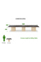 Projekt 7 Rec 360 12 Seater Square Modular Conference Table Walnut - 4