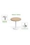 Round Pantry Table, Simple Modern Design Coffee Task for Home Office, (80 cm Dia, Oak) - 3