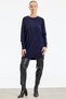 Tunic with Stone Detail on the Shoulder and Sleeve, Dark Blue - 2