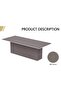 Advanced Conference Table Office Meeting Table, Conference Room Table-Anthracite Linen, 240CM - 2