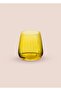 Glass Water Cup Yellow 450 ml Brd0129 - 4