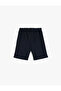 Textured Waist Tie Pocket Detailed Basic Shorts - 2