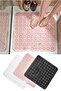 Main Shop Suction Cup Bath Mat - Non-Slip Shower Cabin Mat with Drain Holes - Massage Effect Pink Bathtub Mat 54X54 cm M-150 - 4