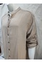 Muslin Cotton Long Sleeve, Soft Judge Collar Men's Shirt - 3