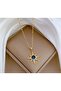 Planet Zircon Stone Starry Golden Yellow Gift Necklace