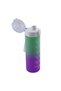 Sports Water Bottle 800 ml Bpa Free Children's Water Bottle Leakproof Strawless Water Bottle Green Purple Motivational. - 5