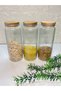 Set of 3 Glass Jars Large Size Food Pulses with Vacuum Lid 1500 ml - 4