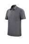 Men's Shirt Collar Buttoned Pocket Gray T-Shirt Classic Fit - 5100 - 4