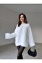 Soft Textured White Sweater