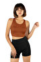 Tile Back Detail Fitted/Fitted Square Neck Sports Blouse - 2