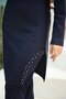 Navy Blue Stone Design Test Swimsuit Suit - 2