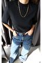 Women's Crew Neck Tok Texture Basic - 2