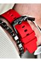 Black Color Steel Case Automatic Sport Silicone Business Men's Wrist Watch+Bracelet - 4