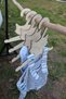 Wooden Children's Hanger 7 Pieces Hanger - Big Fox Baby Closet Hanger (Cream Color) - 7