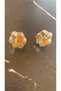 Transparent Earrings with Gold Glitter in the Shape of Cat and Dog Paws, Handmade with Gold Accessories - 7