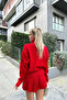 Pleated Skirt Sweater Knitwear Set - 3