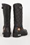 Black Women's Casual Zippered Thick Soled Boots Hj 102 15980Z - 3