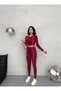 Slim Fit High Waist Recovery Crop Seamless Women's Tights Set - 3