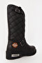 Black Women's Casual Zippered Thick Soled Boots Hj 102 15980Z - 4