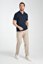 Flexible Waffle Polo Collar Men's Comfort Fit Polo Collar T-Shirt Cotton - 7