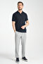 Stretchy Waffle Polo Neck Men's Comfort Fit Polo Neck T-Shirt - 7