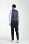 Plaid Print V-Neck Double Breasted Vest Slim Fit - 6