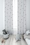 BABY AND KIDS ROOM 3-Piece Princess Girl Zigzag Patterned 2 Wings Background Curtain - 2