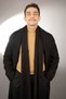 Unisex Black Soft Fleece Scarf Shawl with Fringes Winter Scarf - 5