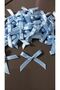50 Pieces Blue Tiny 3.5X 4 cm Ribbon Bow Gift Ornament