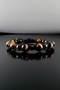 Natural Stone Bracelet, Tiger's Eye and Hematite Sphere Macrame Bracelet, Men's Bracelet, Women's Bracelet, He - 2