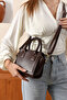 Women's Stylish Designed Shoulder Strap and Hand Holder Bag - 3