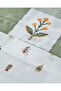 طقم غطاء لحاف مزدوج من Crocus Flora - 200x220 سم أخضر - 5