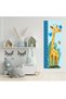 Cute Giraffe Height Measuring Ruler Kids Room Wall Sticker - 3