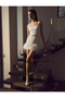 Mini Sequin Sequined Dress Bridal Otrish Detailed Straps Slim Fit