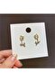 Gold Mother-of-Pearl Tulip Earrings