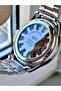 Men's Rose Yellow Glass Cover Transparent Dial New Modern Model Analog Clock - 3