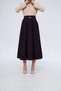 Apsen Women's Khaki Seasonal Flared Hijab Skirt with Metal Accessory Detail 2054-90 - 5