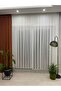Honeycomb Patterned Tulle Curtain |   1/3 Frequent Pleats |   Ecru - 4