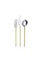 9100 Matte Gold 84 Piece Cutlery Set for 12 People 500.01.01.6054 - 2