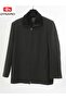 Men's Smoked Wool Blended Stamp Fur Detailed Collar Comfortable Fit Coat - 6