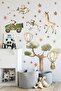 Cute Safari Animals Wall Sticker Kids Room Wall Decoration
