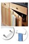 Kitchen Cabinet and Drawer Top Towel Rack-Closet Organizer Hanger Towel Holder - Kitchen Towel Holder - 2