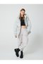 Puffer Jacket Hooded Faux Fur Detailed Pocket Tied - 2