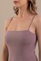 Women's Thin String Strap Cotton Basic Undershirt Rose Dried - 5