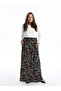 Patterned Women's Skirt with Elastic Waist