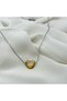Women's Steel Necklace Pearlescent Heart