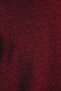 Basic Bordo Oversize/Geniş Kesim Dokulu Waffle Kısa Kol T-Shirt TMNSS22TS00049 - 5